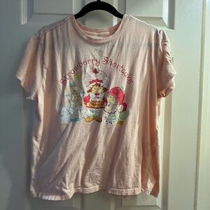 Strawberry Shortcake Pink Graphic Short Sleeve Tee